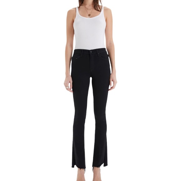 Mother jeans the insider step crop fray not guilty black size 28 - Picture 6 of 16